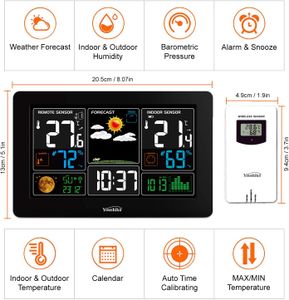 Youshiko Wireless Weather Station – Indoor Outdoor Temperature Display