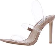 Steve Madden Womens Gracey Patent Stilettos Heel Sandals Beige 11 Medium (B,M)