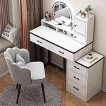 Vanity Desk with Mirror and Lights,