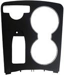 Center Console Cup Holder Trim Cover, Fit for Mercedes-Benz C250 C300 C350 C63 AMG 2008 2009 2010 2011 2012 2013 2014, Replaces 2046800307 20468003079H44, Black