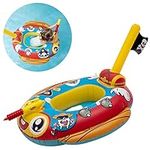 Chitomars Baby Swimming Float, Baby Swimming Ring Baby Float Inflatable Pool Toy Pirate Boat with Water Gun Baby Pool Float Pool Inflatables for Kids Inflatable Boat Kids ​of Age 3-10 Year