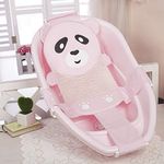 Baby Bathtub Support Seat Net Non-Slip Newborn Bath Tub Mat Pad Adjustable Infant Girls Boys Bathtub Sling Shower Mesh Bed Bathing Cradle Rings Baby Bath Sit Up Support Cushion Lounger