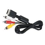 1.2m 3 RCA AV Cable Sound Video Audio TV Monitor Wire Lead For Sony PlayStation 1, 2 and 3 PS1 PS2 PS3