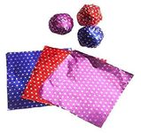 Chocolate Pre Cut Aluminium Multi Colour Polka Dot Print Design Foil Wrappers Approx 200 Sheets 9 x 9 cm