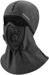 ROCKBROS Ski Mask Balaclava Winter Mask for Men Baclava Cold Weather Thermal Masks Cycling Grey