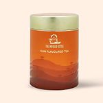 The Infused Kettle Premium Rum Flavoured Tea, 22 Cups, Loose Black Tea Leaves Infused with Rum Flavour, Smoky Aroma, Low Caffeine Chai - 50gm