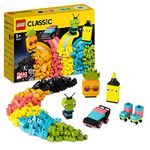 LEGO Classic Creative Neon Fun Brick Box Set, Building Toy with Models; Car, Pineapple, Alien, Roller Skates, Characters and More, for Kids, Boys, Girls 5 Plus Years Old 11027