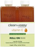 Clean & Easy Vit E Roll-On Wax 6-pa