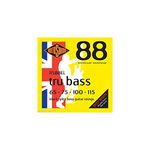 Rotosound Strings for Electric Bass TRU BASS NYLON FLATWOUND 4-str. RS88EL NYLON FW XLONG SCALE Standard 65-115,White Black Red Blue,Small Medium Large X-Large 2X-Large