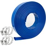 ACRSIKR Pool Backwash Hose, 1.5" x 100' Heavy Duty PVC Wastewater Discharge Drain Hose Water Pump Hoses for Pool Lawn (1.5 in x 100 ft)