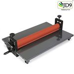 JD9 25.5" Cold Laminator Machine 10mm Manual Vinyl Photo Film Cold laminator Hand Crank Pressure Cold Roll laminator(25.5")