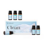 JCLOUD Clean Essential Oils Set, Fragrance Oils for Laundry | Natural Fresh Scent, Use with Wool Dryer Balls - Fresh Linen, Soft Laundry, Warm Cotton for Diffusers for Home - 6x10mL