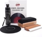 MayRecords Vinyl Record Cleaning Kit - Complete 5-in-1 -Includes Vinyl Record Cleaner Solution-Velvet Brush-Microfiber Brush-Stylus Brush-Label Protector Pouch-Care for Your Vinyl Collection