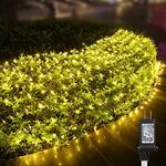 12ft x 5ft 360 LED Christmas Net Lights, 8 Modes Low Voltage Mesh Fairy Christmas Lights for Xmas Trees, Bushes, Wedding, Garden, Outdoor, Indoor Decor (Warm White)