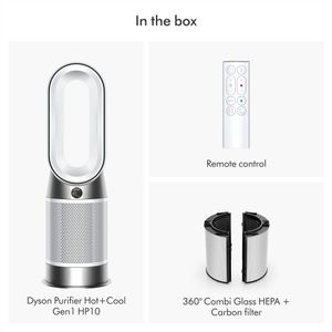 Dyson Purifier Hot+Cool HP10 – Air Purifier and Heater, Silver