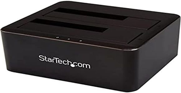 StarTech.com Dual-Bay USB 3.0 to SATA Hard Drive Docking Station, USB Hard Drive Dock, External 2.5/3.5" SATA I/II/III, SSD/HDD Docking Station, Hot-Swap Hard Drive Bays, Top-Loading (SDOCK2U33V)