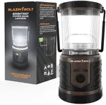 Blazin Bolt Rugged USB Rechargeable Lantern | 600 Lumen | 500 Hours of Light | Giant 12000mAh Power Bank | 6 Modes | Camping, Emergency, Power Outage, Storm, Blizzard, Hurricane Survival