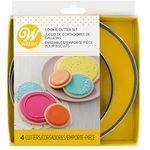 Wilton Nesting Circles Cookie Cutter Set, 4-Piece, Silver, 2.62 in.; 3.31 in.; 4.25 in.; 5.18 in.