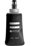 FITLY Soft Flask 150ml | Shrink As You Drink Soft Flask for Hydration Pack | Folding Water Bottle Ideal for Running, Hiking, Cycling, Climbing & Rigorous Activity