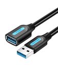 VENTION USB 3.0 Extension Cable 10FT, USB Extender Male to Female Cable USB Extension Cord High Speed Compatible with Printer Keyboard Flash Drive Hard Drive Camera PlayStation Webcam Projector