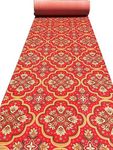 Royalweave Carpet Non Woven Carpet for Wedding, Stage, Exhibition, Party, Office, School & Colleges, Hotels Decoration, Living Room and Wall to Wall Carpet Size Red Color 6 X 10 Feet