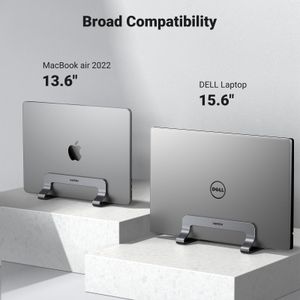 UGREEN Vertical Laptop Stand – Adjustable, Grey