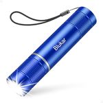 Blukar LED Torch Rechargeable, 2000L Super Bright Adjustable Focus Flashlight, 4 Lighting Modes, Long Battery Life, Waterproof Pocket Size for Power Cuts, Emergency, Hiking, Outdoor - Blue