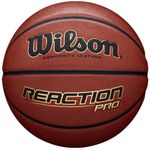 Wilson Unisex' s Reaction Pro Basketball, Brown, 5