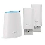 NETGEAR Orbi WiFi System: AC2200 Tri Band Home Network - Router & 2X Wall Plug Satellites. Up to 5,000 sq ft of WiFi Coverage (RBK33)