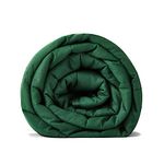 RelaxBlanket Weighted Blanket (Dark Green, 60''x80'' 10lbs), Heavy Blanket with Glass Beads