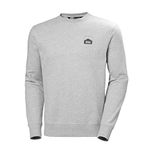 Helly Hansen Women's Nord Graphic Crew Sweatshirt Shirt, Grey Melange Ebony, XXL UK