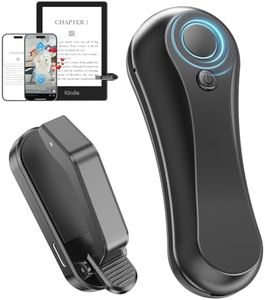 Aborvate Kindle RF Remote Page Turner, Clicker Page Turner for Kindle Paperwhite Oasis Kobo eReaders, Camera Video Recording Remote, Bluetooth TikTok Scrolling Remote