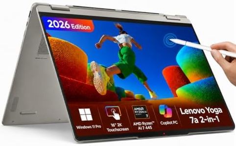 Lenovo Yoga 7a 2-in-1 Touchscreen Laptop 2026 AMD Ryzen AI 7 445 Copilot+PC