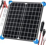 POWOXI 20W Solar Panel 12 Volt Solar Battery Trickle Charger Maintainer Waterproof Solar Panels Kit 12V Batterys, 20Watt Solar Panels for RV Boat Car Motorcycle Snowmobile, with Upgrade Controller