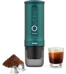 Outin Nano Portable Electric Espresso Machine with 3-4 Min Self-Heating, 20 Bar Mini Small 12V 24V Car Coffee Maker, Compatible with NS Capsule & Ground Coffee for Camping, Travel, RV, Hiking, Office