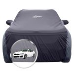 NEODRIFT 'SuperTech' Car Cover for BMW 5 Series (Up Till July 2024) (100% Water-Resistant, All Weather Protection, Tailored Fit, Multi-Layered & Breathable Fabric) (Colour: Black+D.Grey)