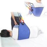 Leetye Mei Bed Transfer Sling for Seniors,Widened Back Curve Design Transfer Belt for Movement,Transfer Boards for Bedridden Patient, Bed Assist Handle, Back Lift Belt for Patient Care (Blue)