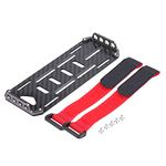 1:10 RC Car Battery Plate, SCX10 Carbon Fiber Mounting Plates with Tie Replacement Metal Tray Case Expansion Bracket Mounts Board Parts and Accessories Mount Holder for Crawler Cars Axial Model Toy