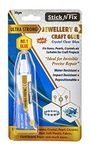 STICK N FIX Jewellery & Craft Glue Repair Mend Jewelry Ultra Strong Crystal Clear Finish Waterproof Repositionable