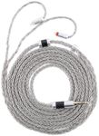 Linsoul Tripowin Zonie IEM Cable, 2m Long Earbud Cable, 16 Core Silver Plated Earphone Cable, in Ear Monitor Cable for Kiwi Ears Cadenza Orchestra Lite KE4 Quartet Supermix 4 (2Pin, Grey)