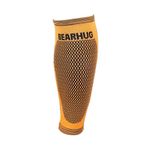 Bearhug Calf Support Sleeve - Running Accessories and Shin Splints Support for Men and Women, Ideal for Hiking and as a Workout Aid, Breathable Bamboo, Comfortable and Non-Irritating, L