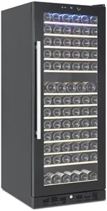 Garvee Wine Fridge Freestanding 155 Bottles Large Capacity Wine Cooler with Temperature Control Professional Wine Cellars Fast Cooling Wine Cabinet Cellar for Red White Sparkling, Home, Kitchen, Bar