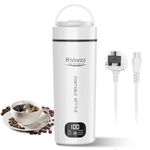 Dual Voltage Small Travel Electric Kettle, 450ML Mini Portable Kettle with 6 Temperature Controls - LCD Display, 304 Stainless Steel, Auto Shut Off, Boil Dry Protection