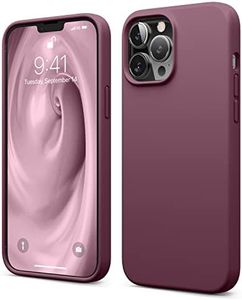 elago Liquid Silicone Case Compatible with iPhone 13 Pro Max Case (6.7"), Premium Silicone, Full Body Protection - 3 Layer Shockproof Phone Cover, Anti-Scratch Soft Microfiber Lining (Burgundy)