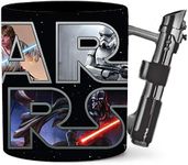 Silver Buffalo Star Wars Lightsaber Sculpted Handle Ceramic Mug, 20 Ounces