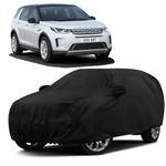 Sulfar 100% Water Resistant Car Body Cover Compatible with Mirror for Land Rover Discovery Sport (Triple Stitched, Full Bottom Elastic, Black)