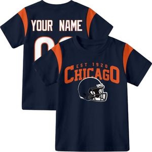 KREDE Chicago T Shirt Custom Name Number for Kids Boy Girl Gift