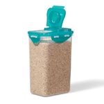 Starfrit LocknLock Plastic Pantry Container - 43oz/1.3L - Airtight - 4-Sided Locking Flip-Top Lid