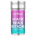 Hair Wax Stick, Wax Sticks for Hair, Hair Styling Cream Hair Gel Stick Slick Back Hair Stick for Flyaways - Hair Wax Sticks for Women & Kids- Hair Bun Maker & Hair Accessories for Women Girls & Kids