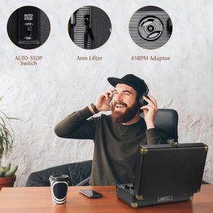 Retrolife Bluetooth Vinyl Record Player – Wireless Turntable